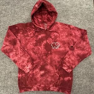 Ivory Ella Tie-Dye Hoodie with Elephant Logo - Size Small #374